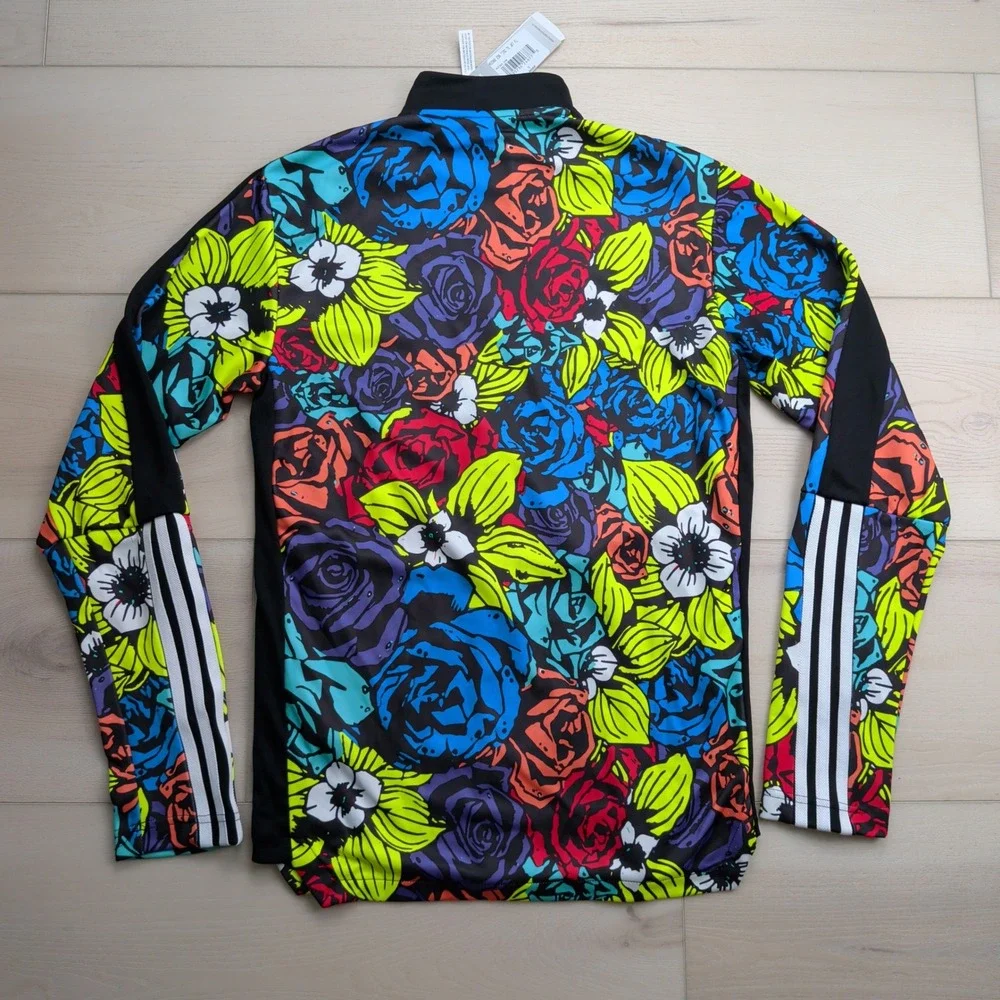 NEW Adidas LA Galaxy Unity Tiro Track Jacket Mens S Floral Multicolor MLS Soccer